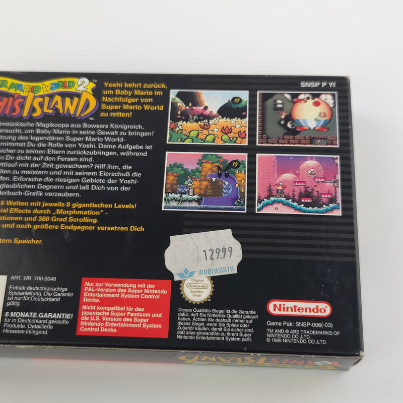 Super Nintendo Spiel : Super Mario World 2 Yoshis Island - SNES SMW OVP PAL NOE