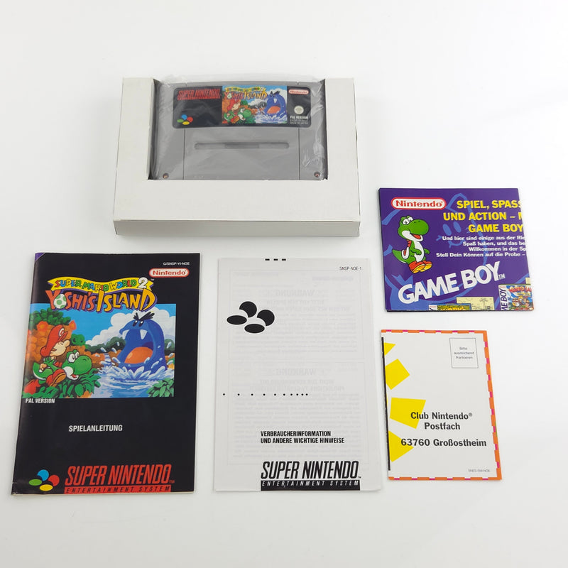 Super Nintendo Spiel : Super Mario World 2 Yoshis Island - SNES SMW OVP PAL NOE
