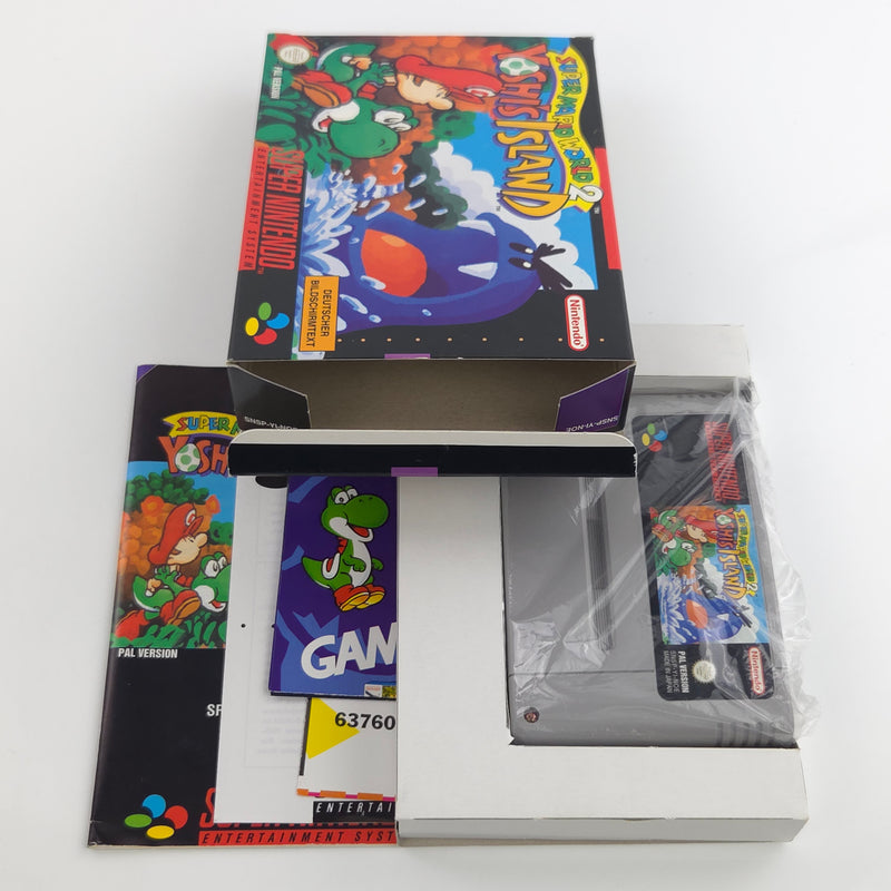 Super Nintendo Spiel : Super Mario World 2 Yoshis Island - SNES SMW OVP PAL NOE