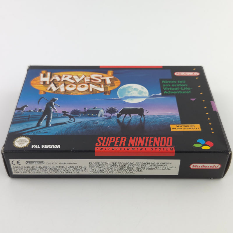 Super Nintendo Spiel : Harvest Moon - SNES Modul Anleitung OVP / PAL NNOE