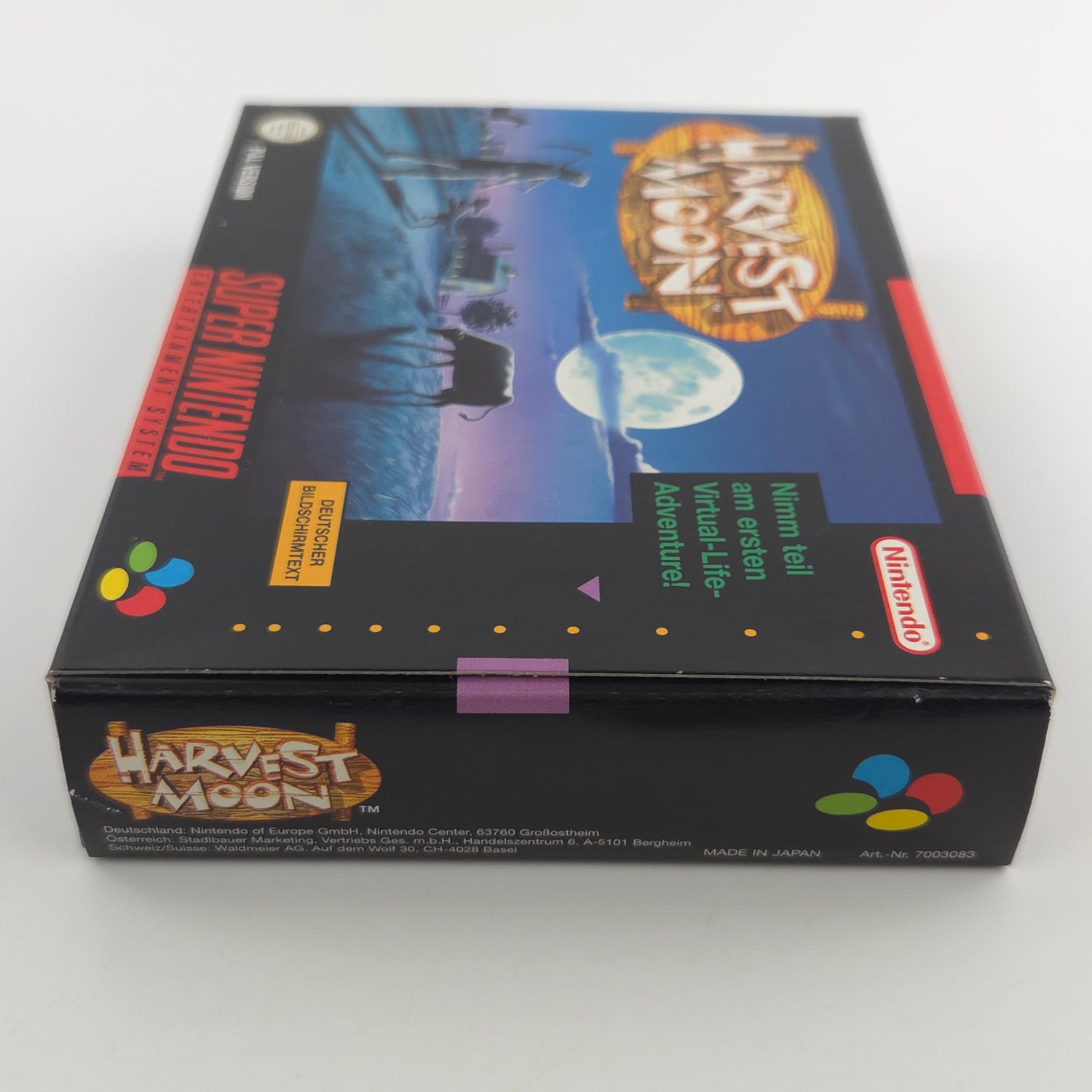 Super Nintendo Spiel : Harvest Moon - SNES Modul Anleitung OVP / PAL NNOE