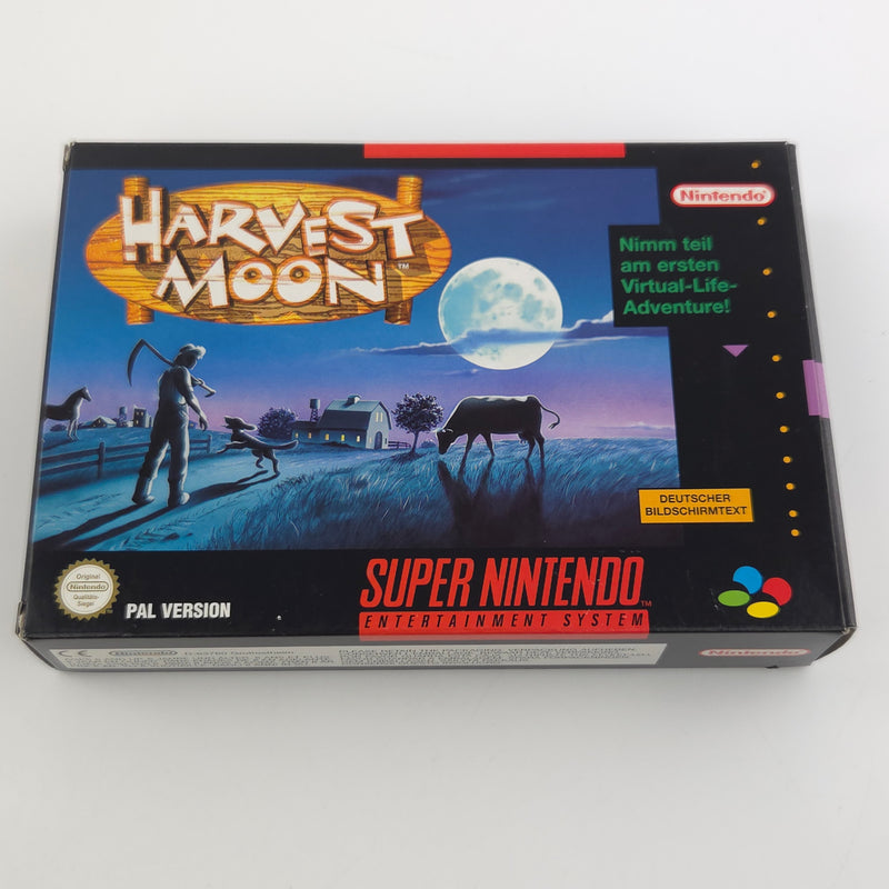 Super Nintendo Spiel : Harvest Moon - SNES Modul Anleitung OVP / PAL NNOE