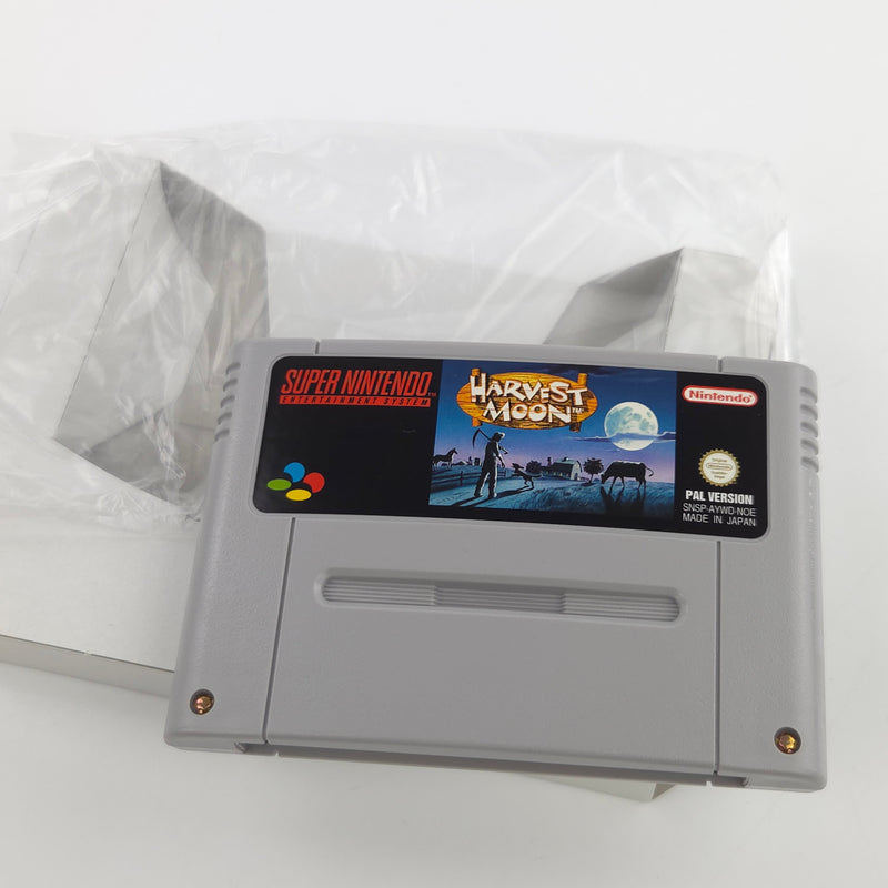 Super Nintendo Spiel : Harvest Moon - SNES Modul Anleitung OVP / PAL NNOE
