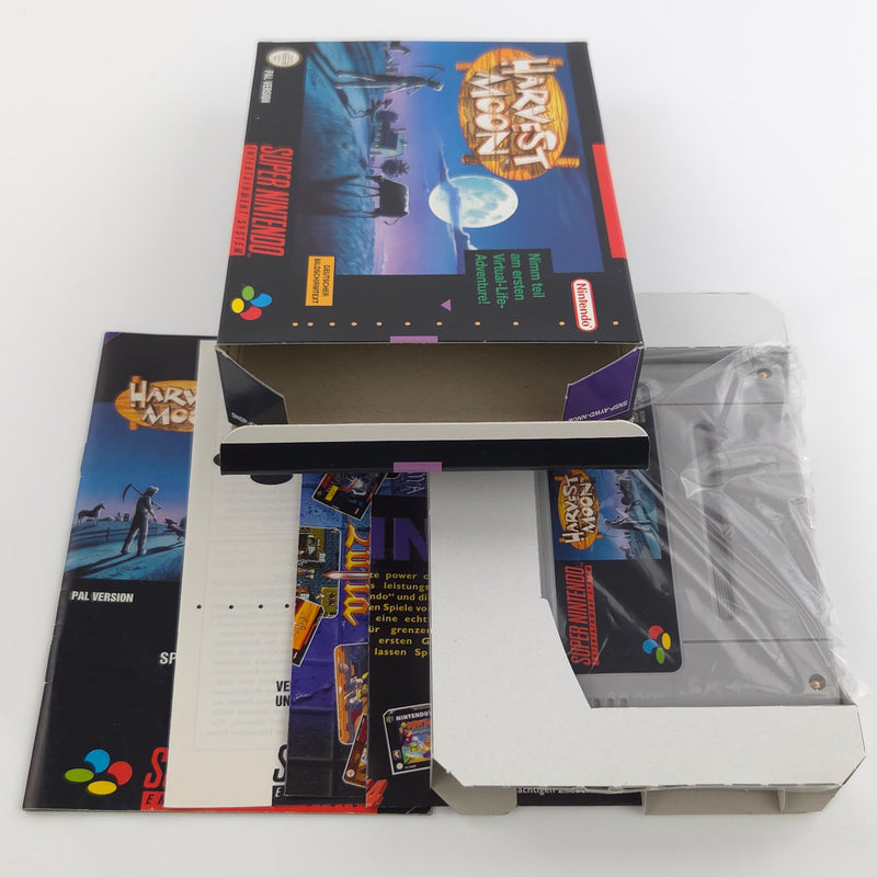 Super Nintendo Spiel : Harvest Moon - SNES Modul Anleitung OVP / PAL NNOE