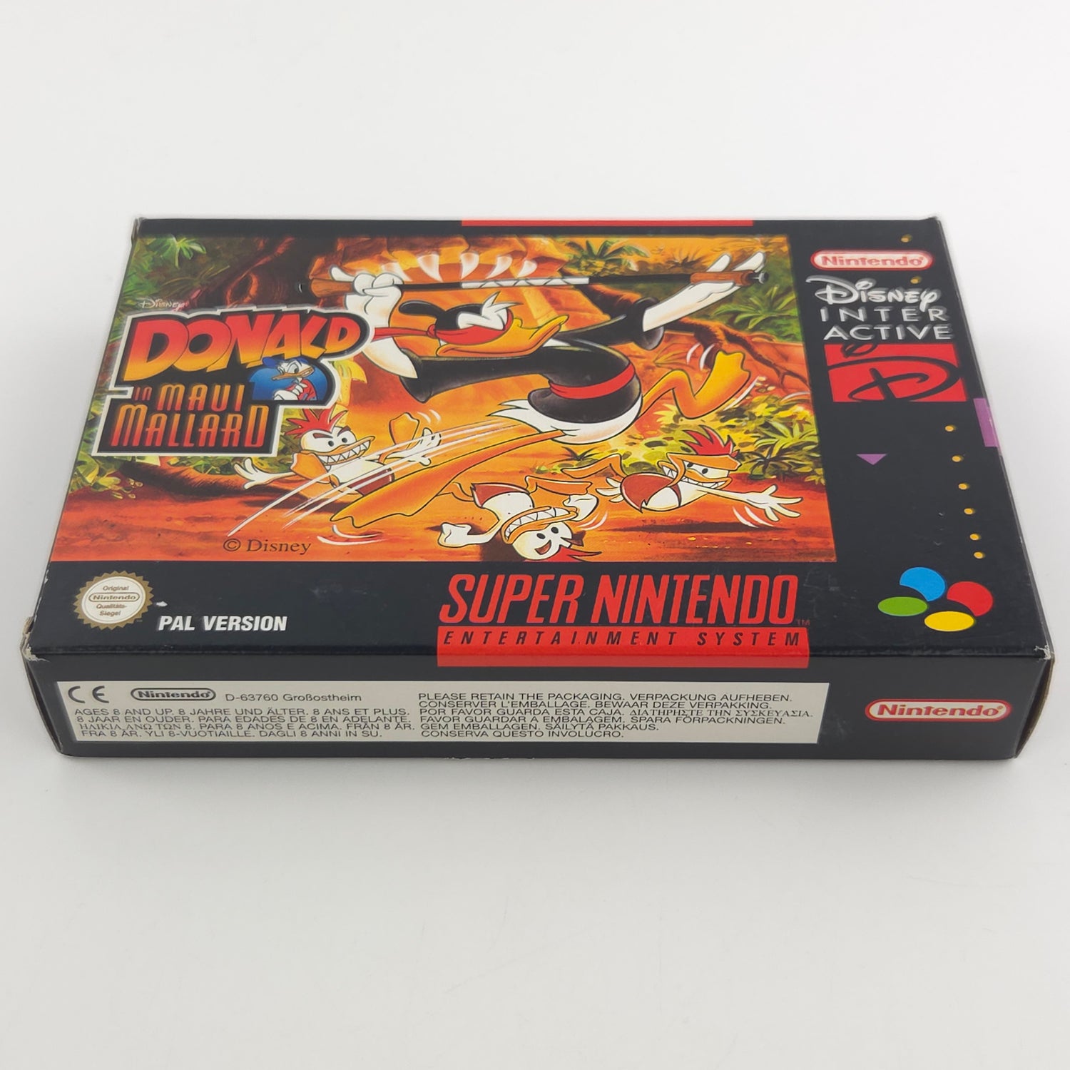 Super Nintendo Spiel : Donald in Maui Mallard - SNES Modul Anleitung OVP / PAL