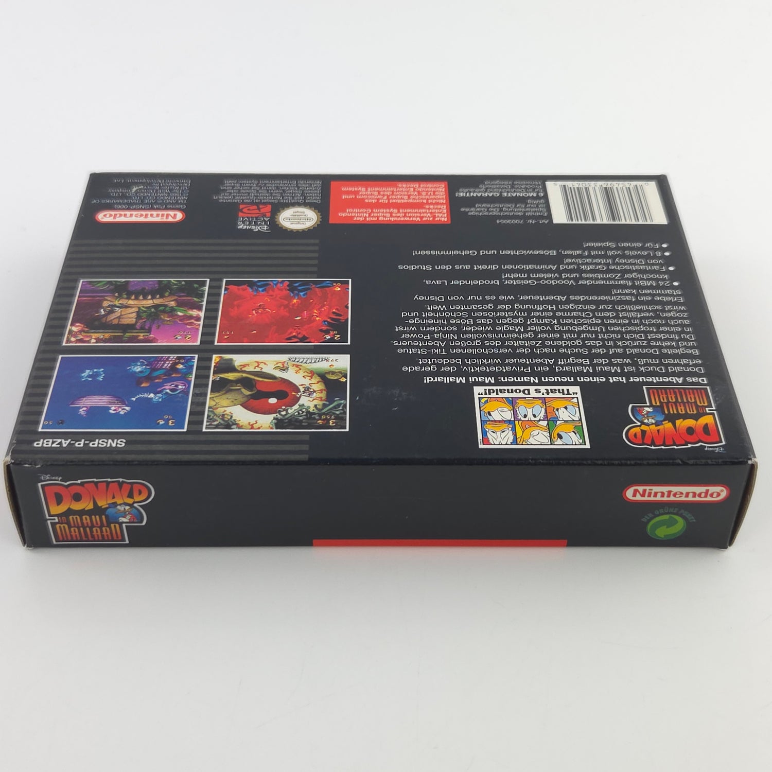 Super Nintendo Spiel : Donald in Maui Mallard - SNES Modul Anleitung OVP / PAL