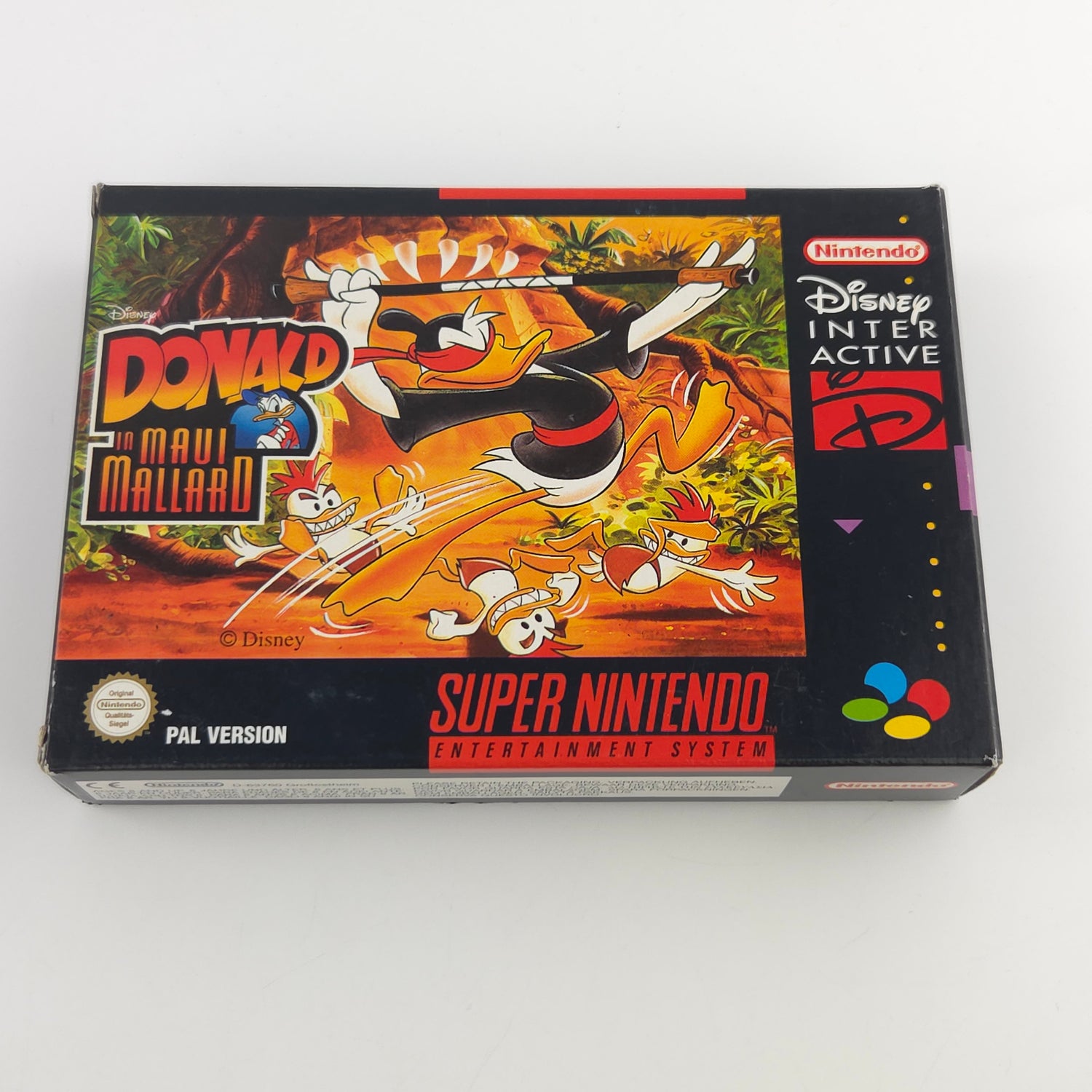 Super Nintendo Spiel : Donald in Maui Mallard - SNES Modul Anleitung OVP / PAL