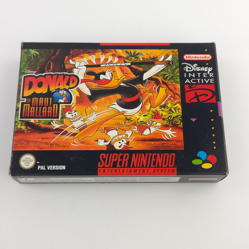 Super Nintendo Spiel : Donald in Maui Mallard - SNES Modul Anleitung OVP / PAL