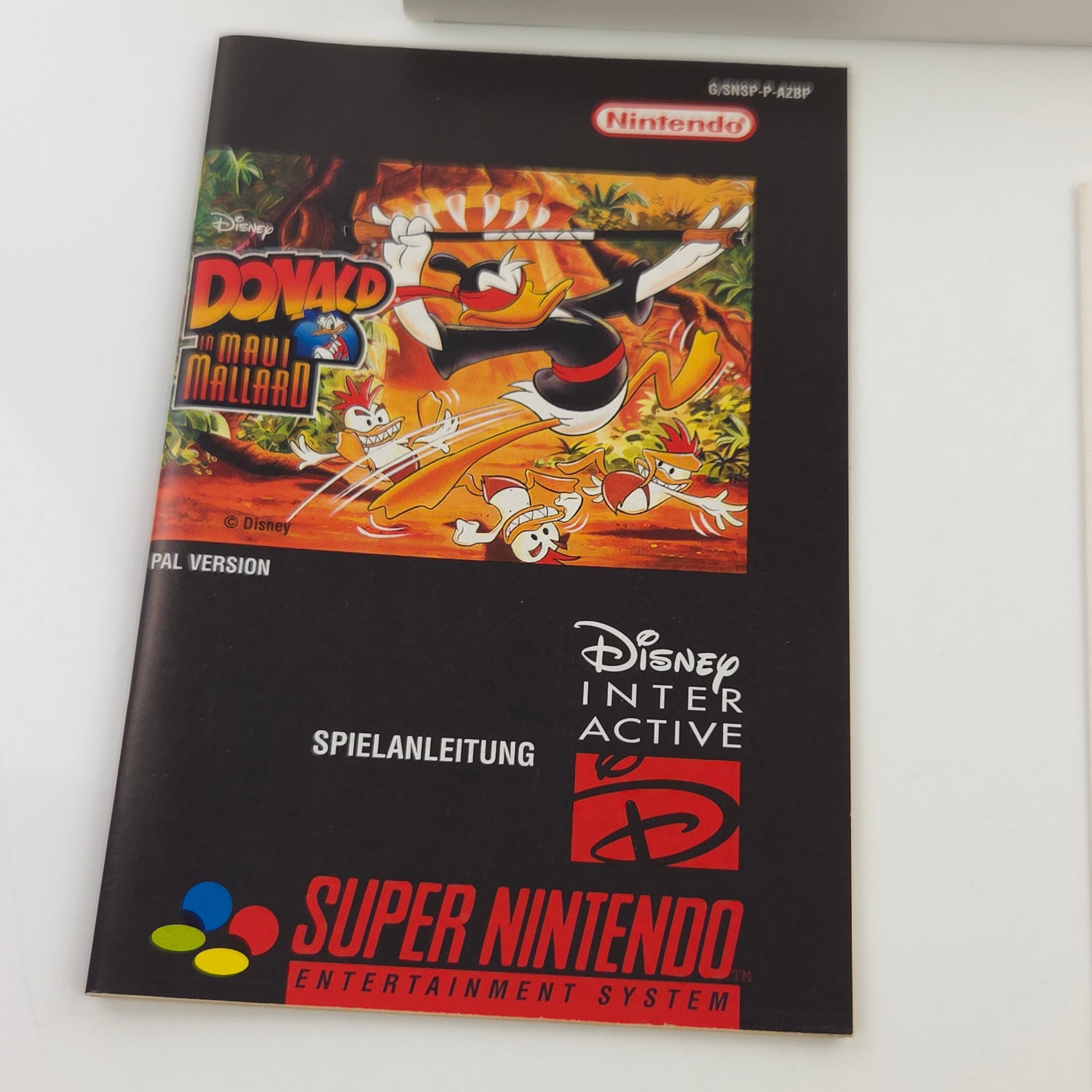 Super Nintendo Spiel : Donald in Maui Mallard - SNES Modul Anleitung OVP / PAL