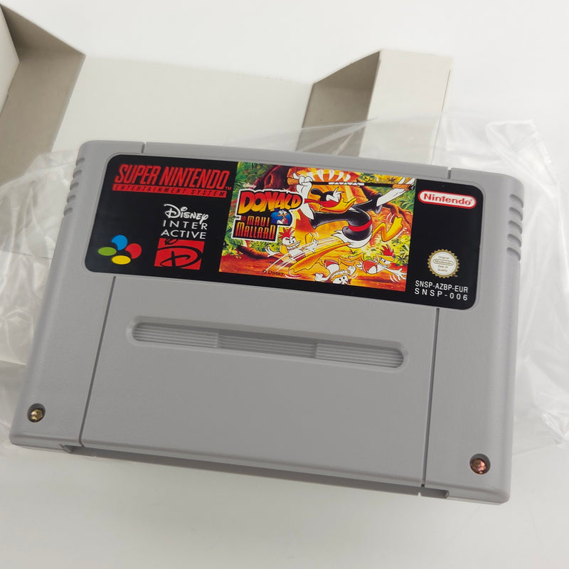 Super Nintendo Spiel : Donald in Maui Mallard - SNES Modul Anleitung OVP / PAL