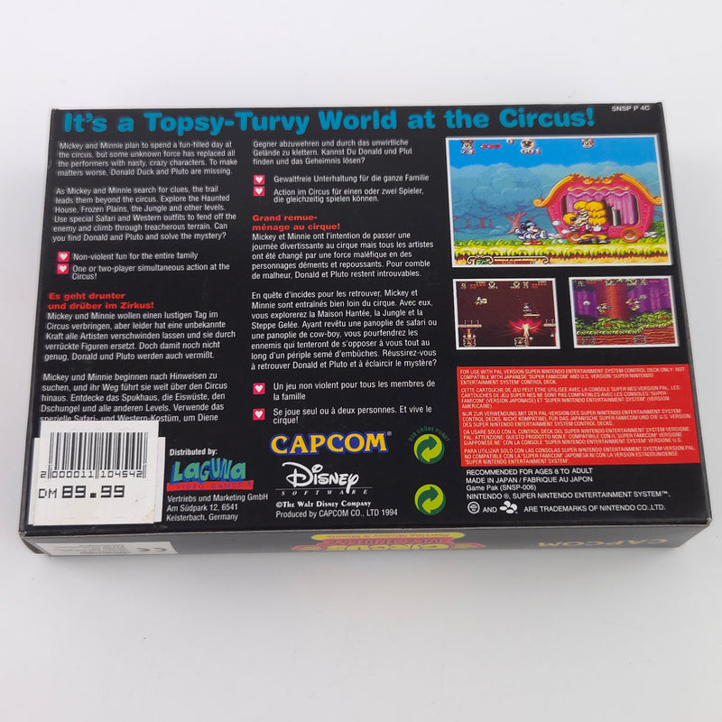 Super Nintendo Spiel : The Great Circus Mystery starring Mickey & Minnie - SNES