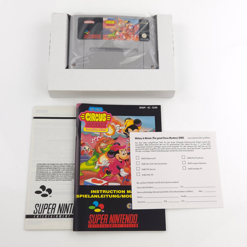 Super Nintendo Spiel : The Great Circus Mystery starring Mickey & Minnie - SNES