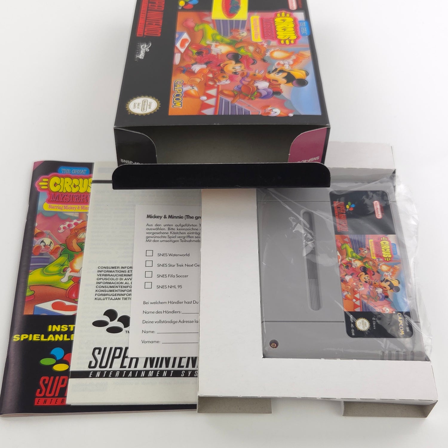 Super Nintendo Spiel : The Great Circus Mystery starring Mickey & Minnie - SNES