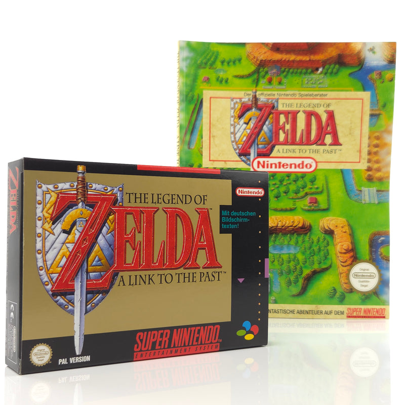 Super Nintendo Spiel : The Legend of Zelda a link to the Past + Berater SNES OVP