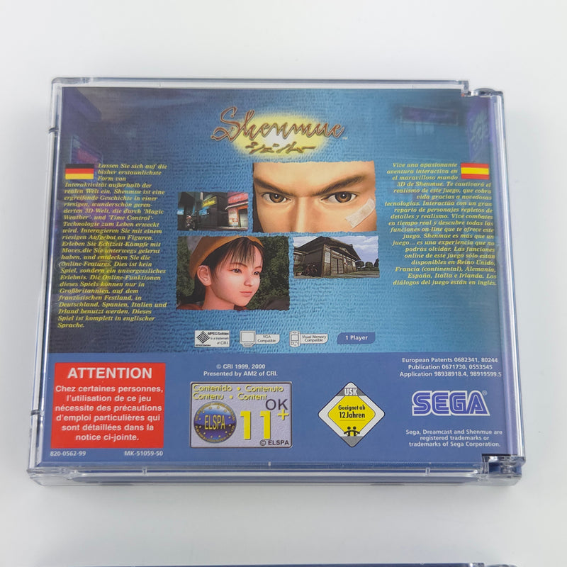 Sega Dreamcast Spiel : Shenmue - CD Anleitung OVP Box Pappschuber / DC PAL