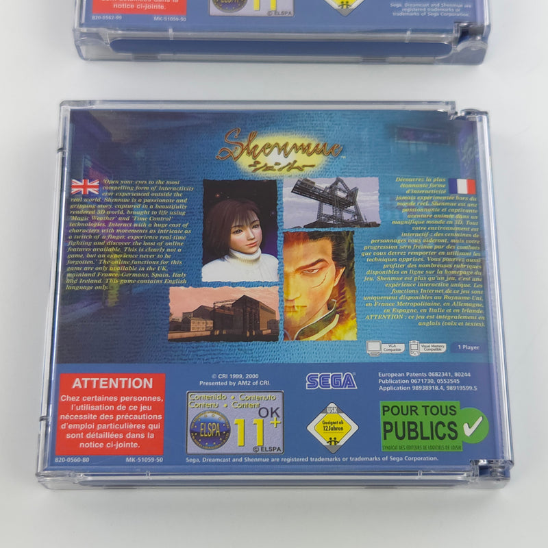 Sega Dreamcast Spiel : Shenmue - CD Anleitung OVP Box Pappschuber / DC PAL