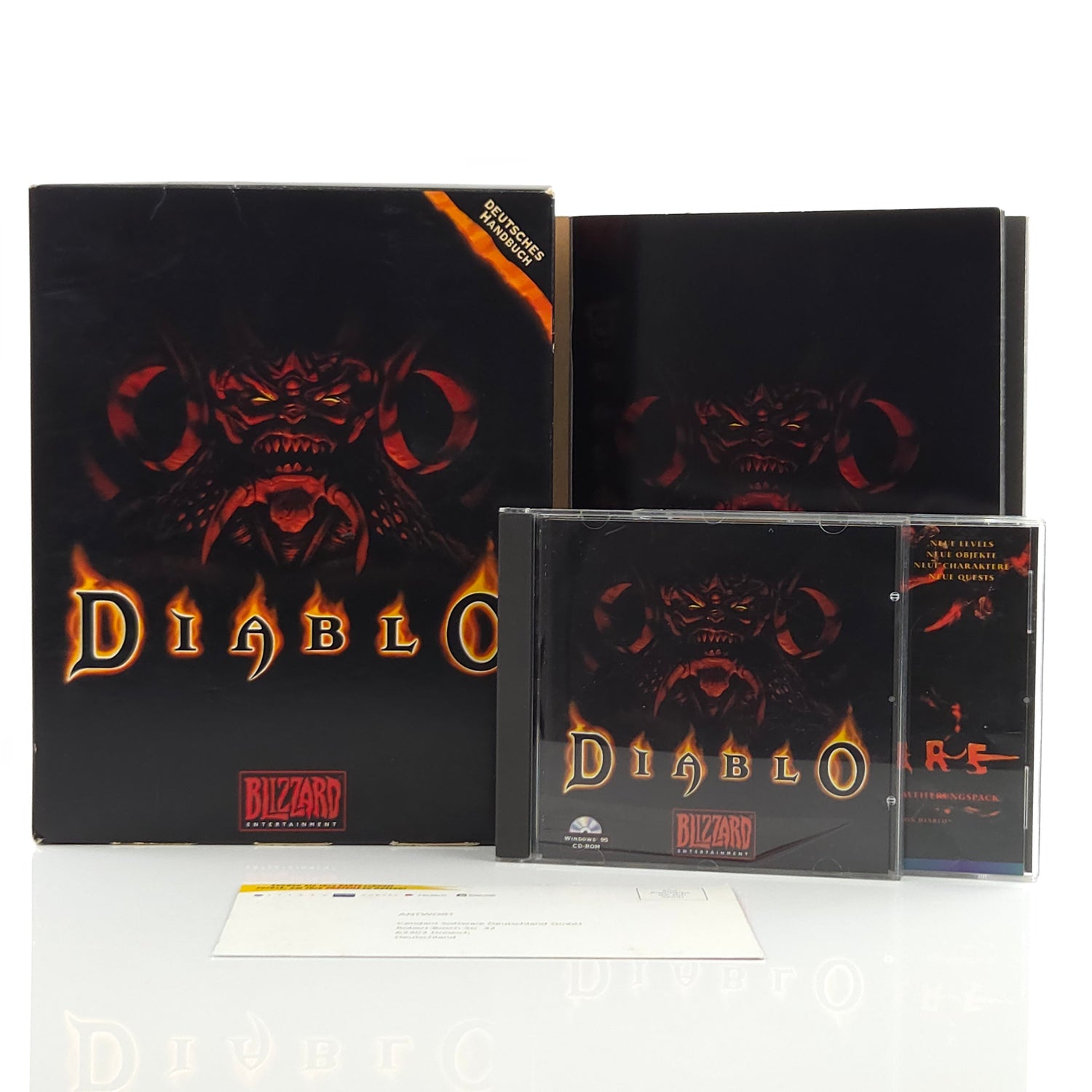PC Spiel : Diablo + Hellfire Erweiterungspack von Blizzard - Big Box OVP deutsch