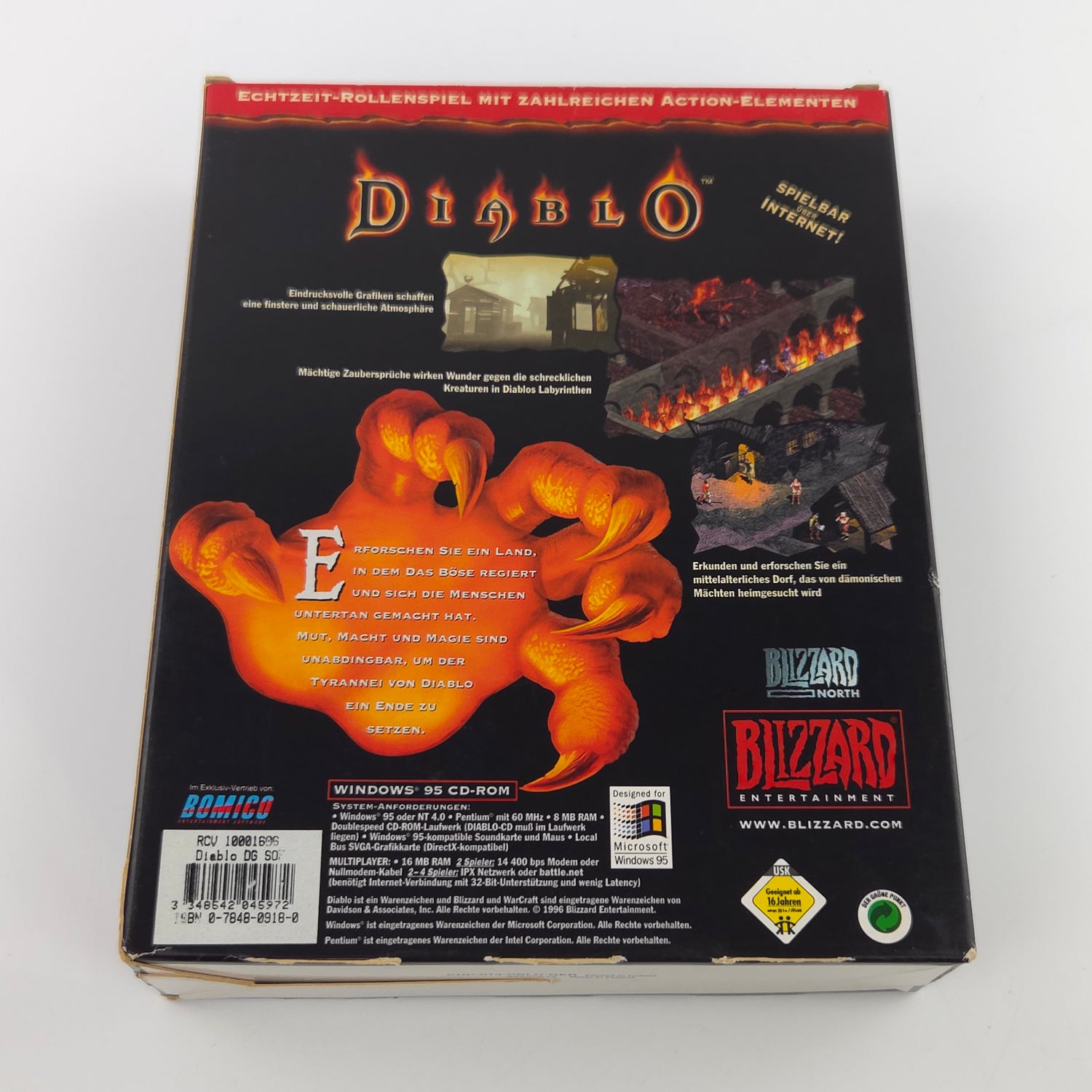 PC Spiel : Diablo + Hellfire Erweiterungspack von Blizzard - Big Box OVP deutsch
