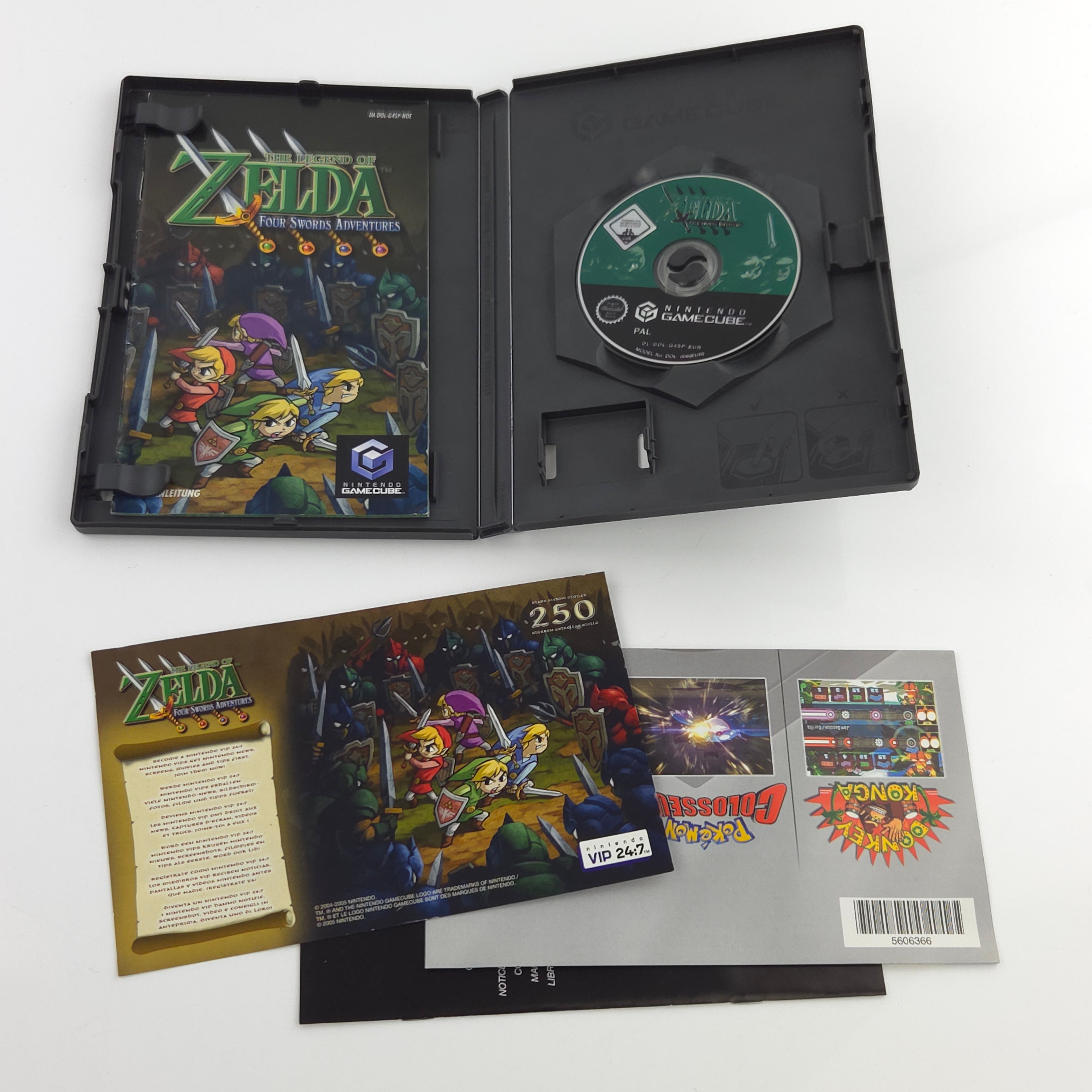 Nintendo Gamecube Spiel : The Legend of Zelda Four Swords Adventures - OVP PAL