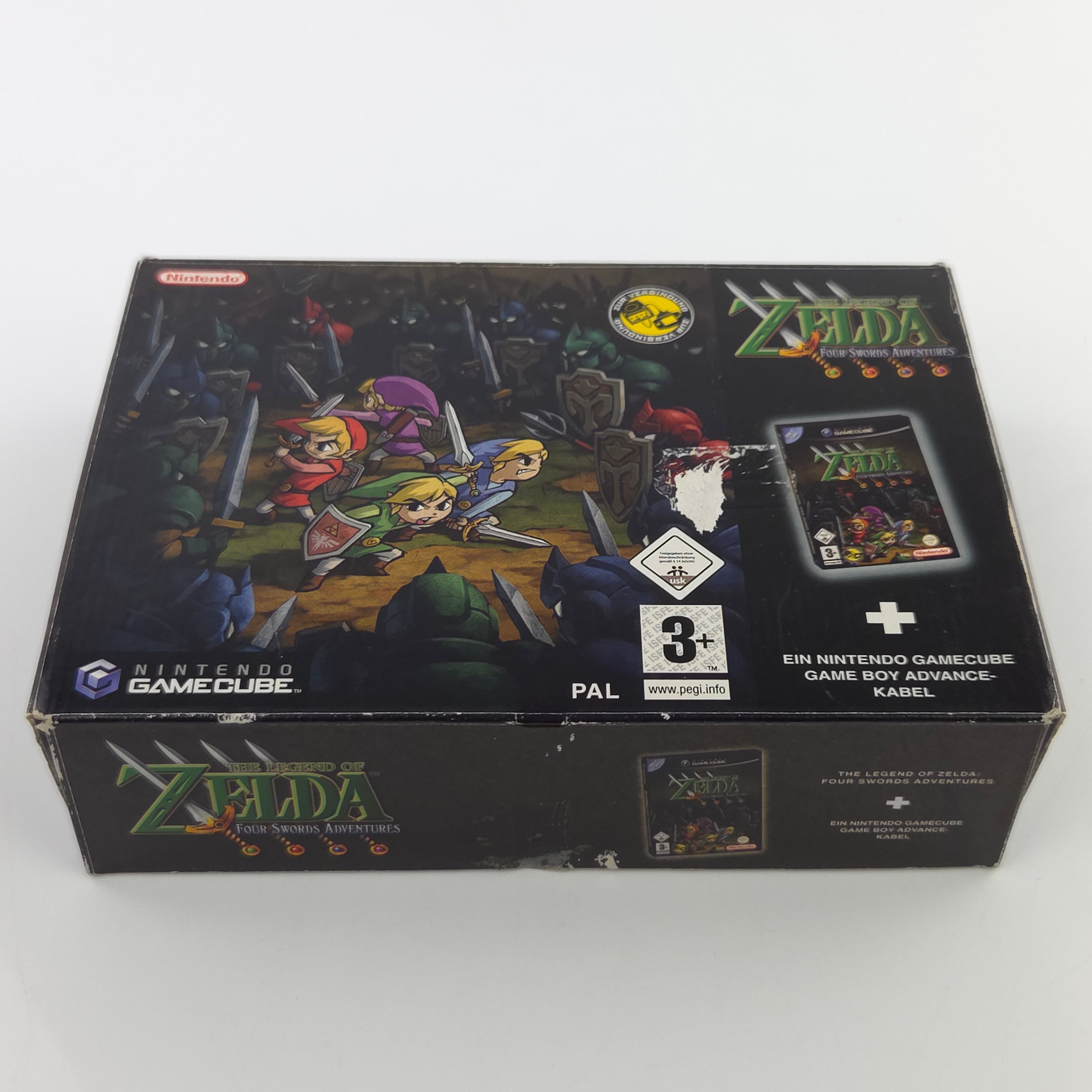 Nintendo Gamecube Spiel : The Legend of Zelda Four Swords Adventures - OVP PAL