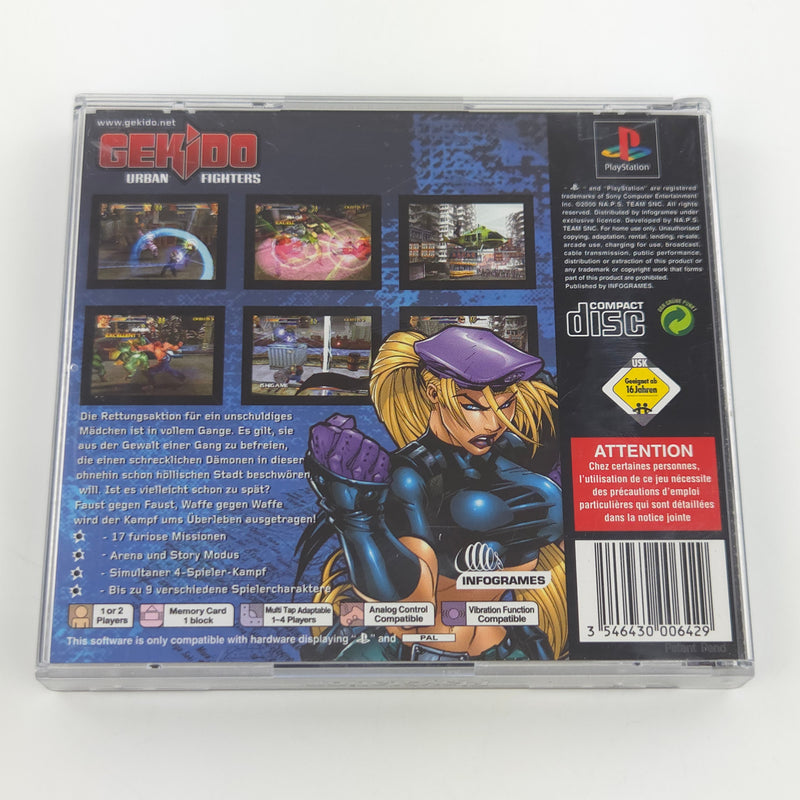 Sony Playstation 1 Spiel : Gekido Urban Fighters - PS1 PSone / PAL CD OVP