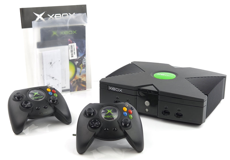 Xbox Classic Set - Xbox Konsole , 2 Controller, Handbücher & Anschlusskabel