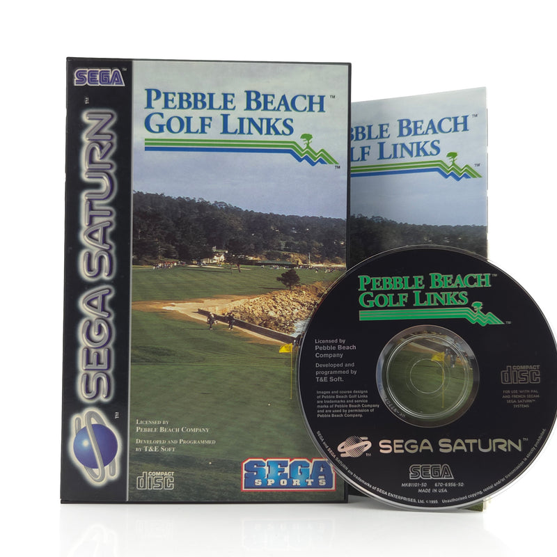 Sega Saturn Spiel : Pebble Beach Golf Links - CD Anleitung OVP PAL Disk