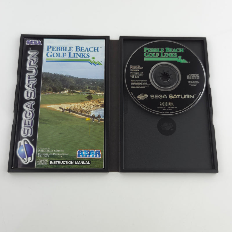 Sega Saturn Spiel : Pebble Beach Golf Links - CD Anleitung OVP PAL Disk