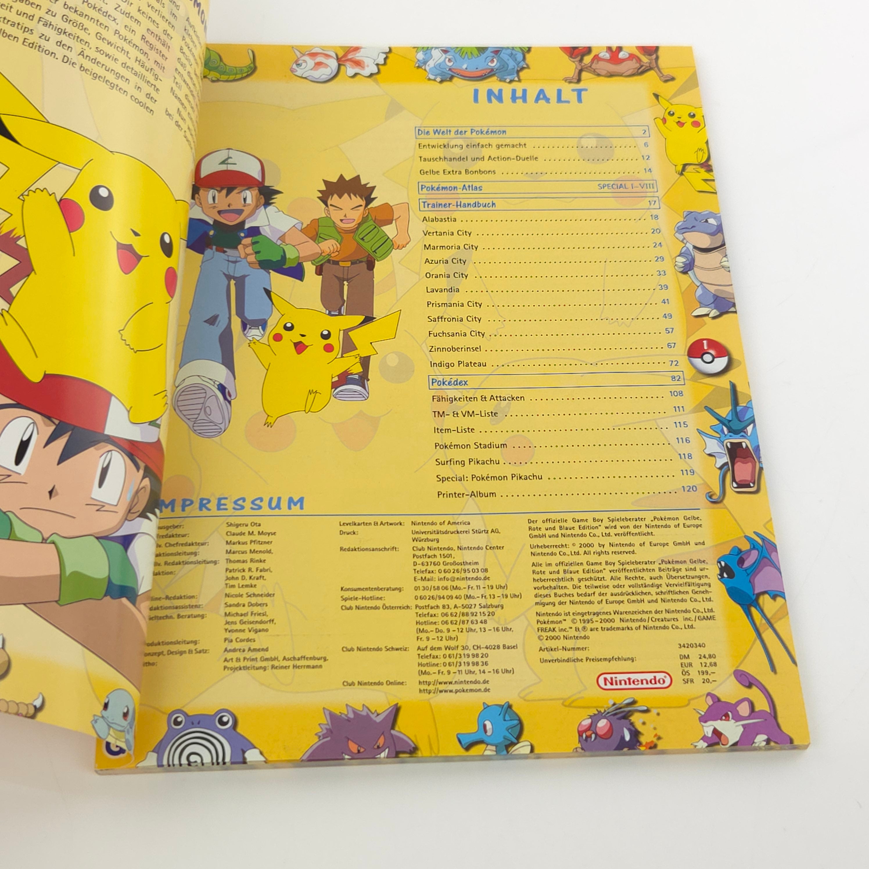 Nintendo Gameboy Spieleberater : Pokemon Gelbe, Rote und Blaue Edition Guide