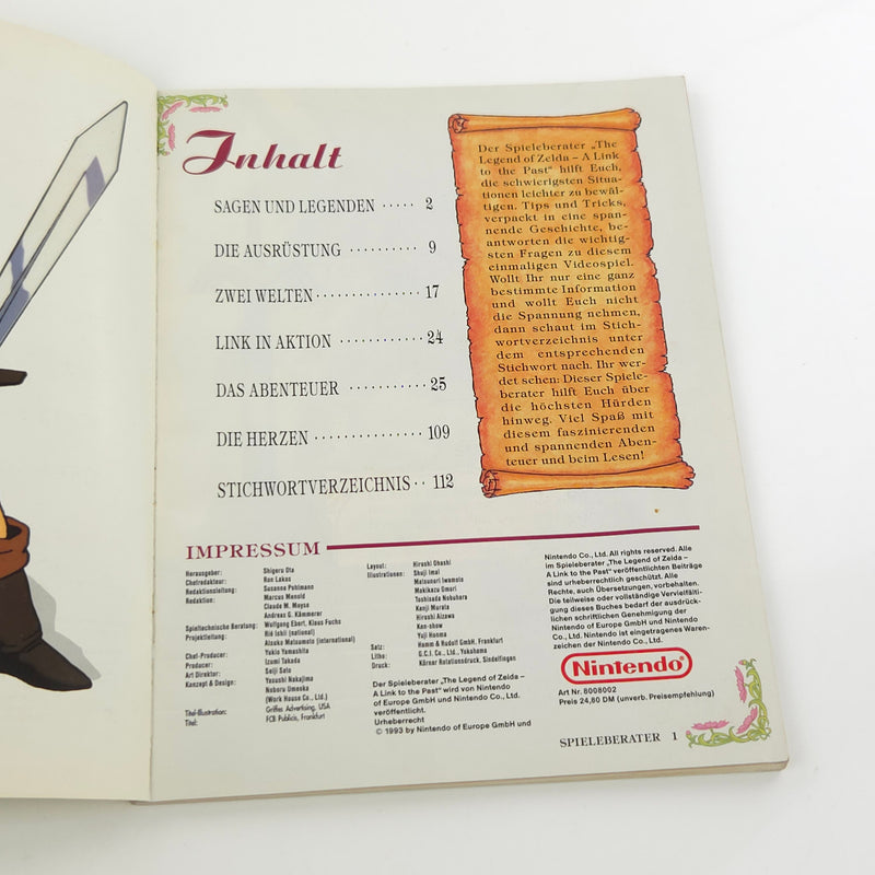 Super Nintendo Spieleberater : The Legend of Zelda a Link to the Past - SNES