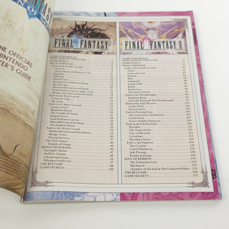 Final Fantasy I & II Dawn of Souls - Guide from Nintendo Power / Gameboy Advance