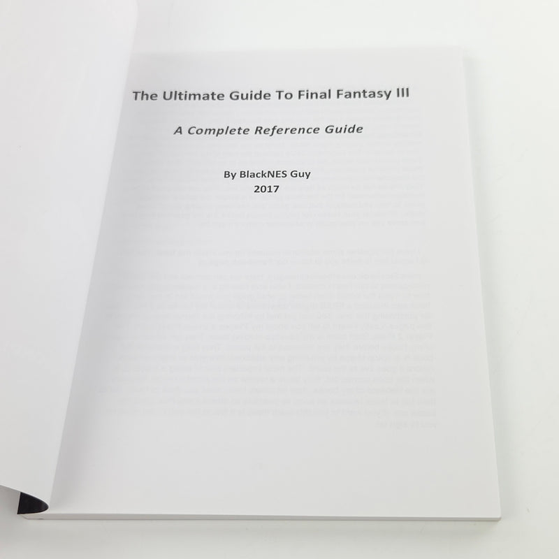Final Fantasy III - The Ultimate Guide By the BlackNES Guy / SNES Lösungsbuch