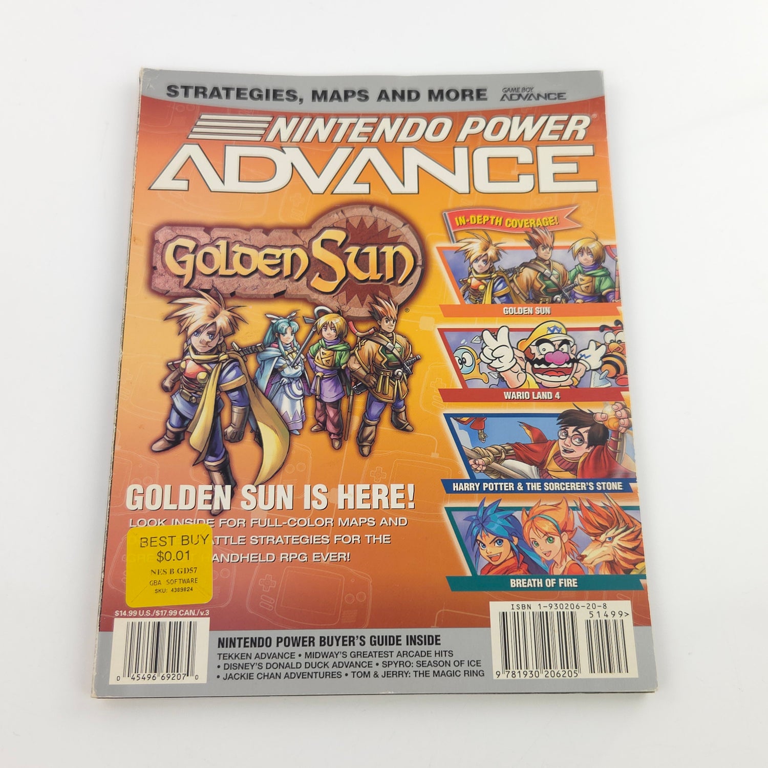 Nintendo Gameboy Advance Spieleberater : Golden Sun - Nintendo POWER Guide Book
