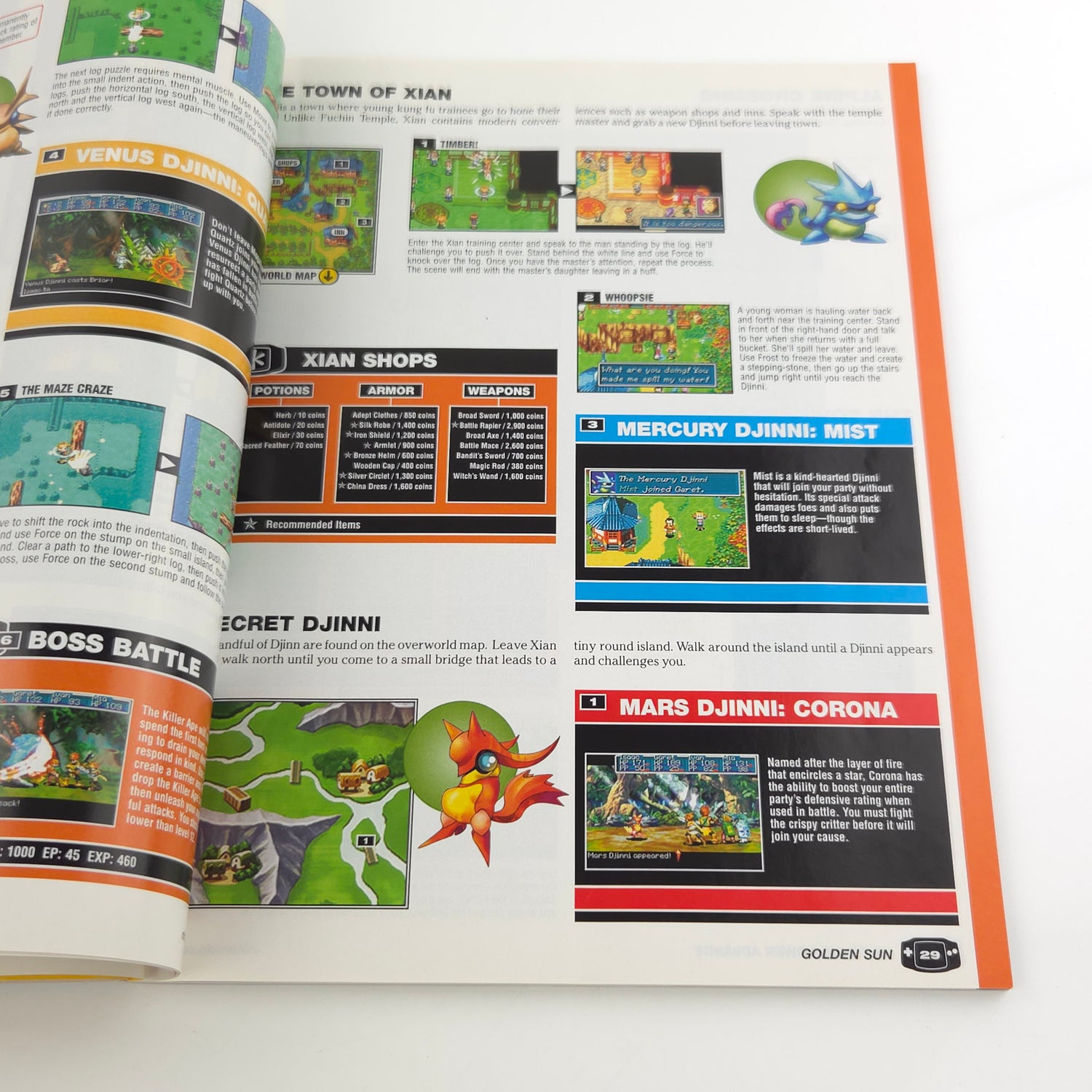 Nintendo Gameboy Advance Spieleberater : Golden Sun - Nintendo POWER Guide Book
