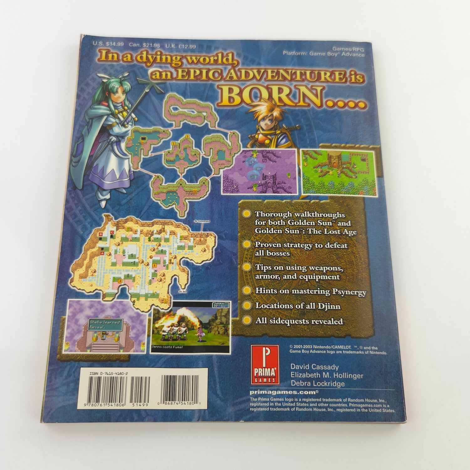 Nintendo Gameboy Advance Spieleberater : Golden Sun & GS The Lost Ages - GUIDE