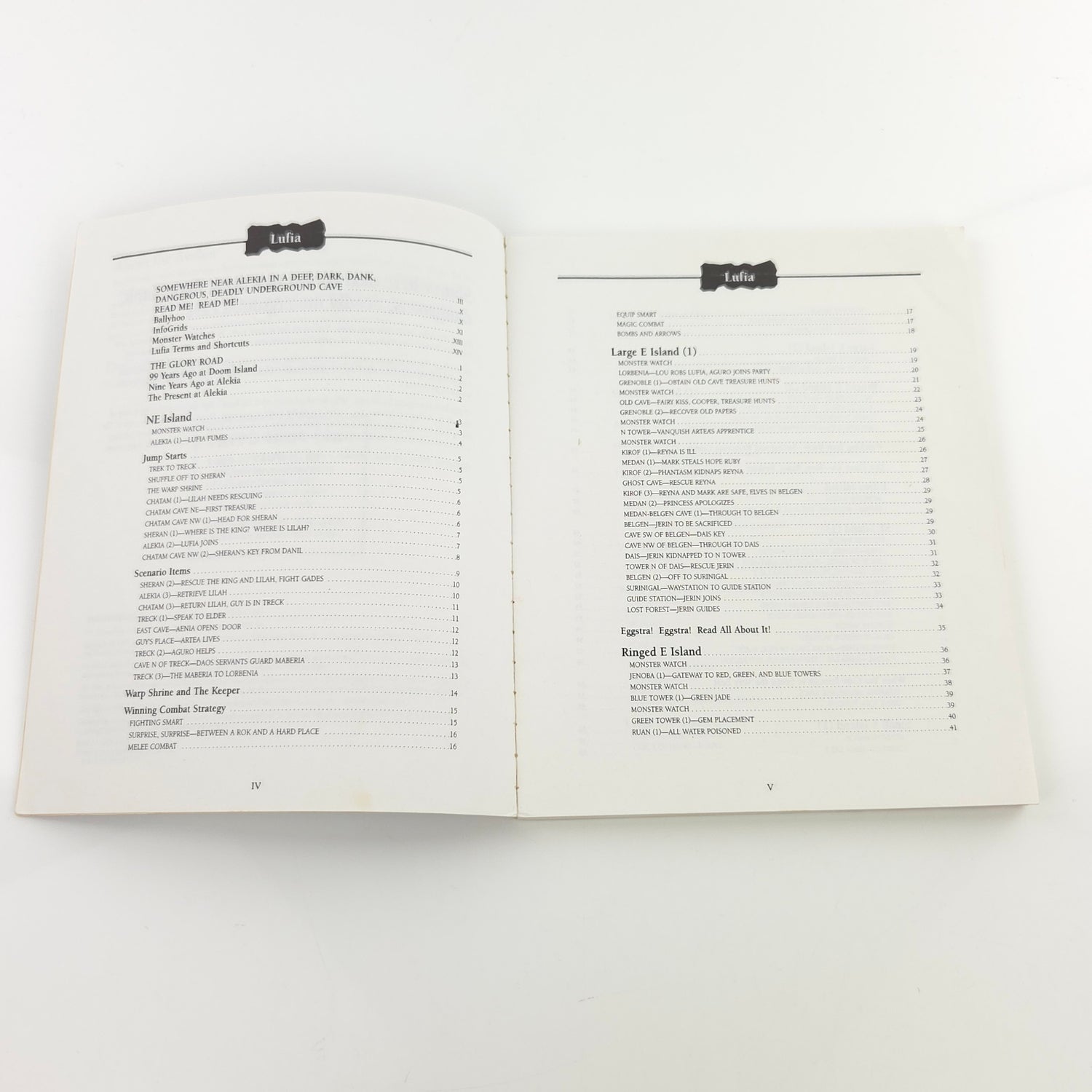 Official Players Guide : Lufia The Fortress of Doom - Nintendo SNES Lösungsbuch