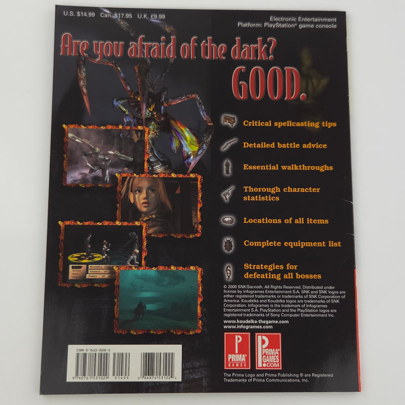 Playstation 1 Spieleberater : Koudelka - Prima´s Strategy Guide PS1 Lösungsbuch