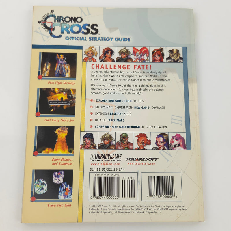 Chrono Chross Bradygames Strategy Guide - PS1 Playstation 1 Lösungsbuch
