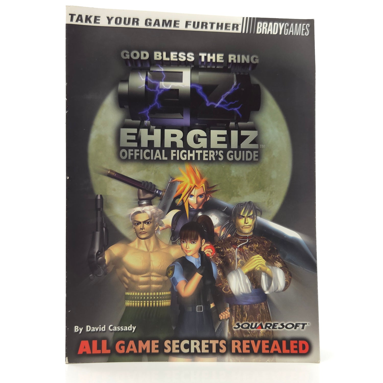 God Bless the Ring Ehrgeiz Bradygames Strategy Guide - PS1 Playstation 1