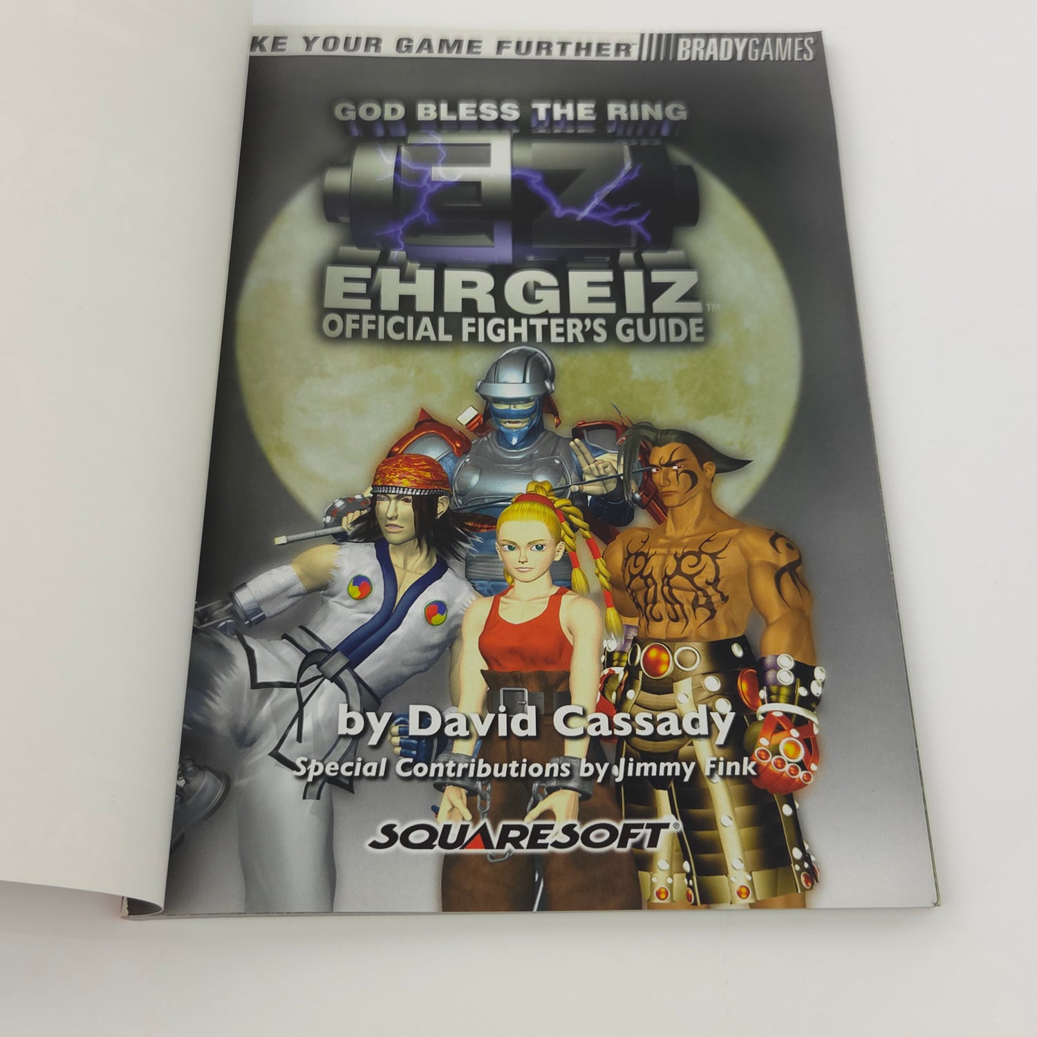 God Bless the Ring Ehrgeiz Bradygames Strategy Guide - PS1 Playstation 1