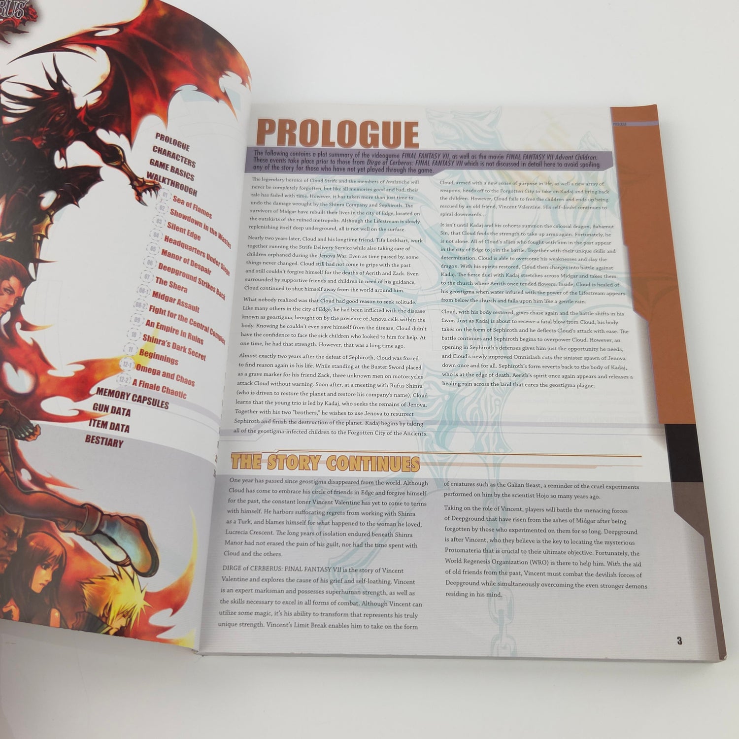 Dirge of Ceberus Final Fantasy VII Bradygames Strategy Guide - PS2 Playstation 2