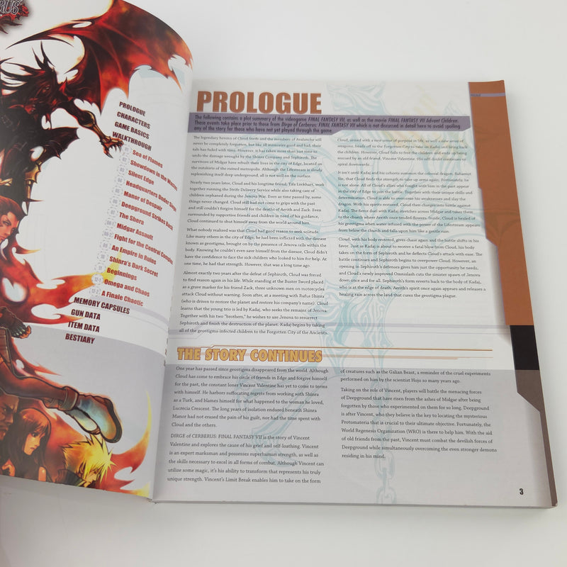 Dirge of Ceberus Final Fantasy VII Bradygames Strategy Guide - PS2 Playstation 2