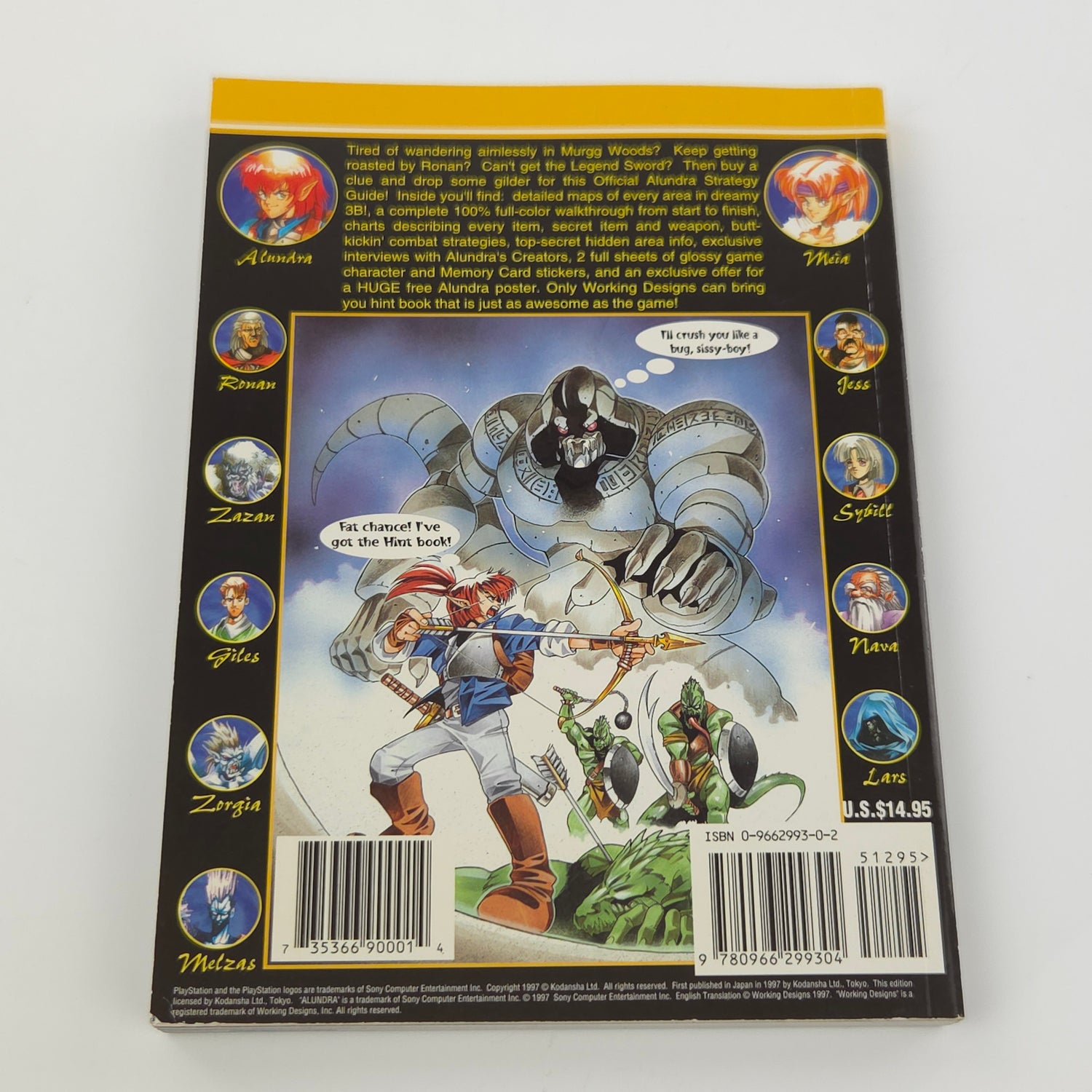 Alundra official Strategy Guide - PS1 Playstation 1 Berater Lösungsbuch