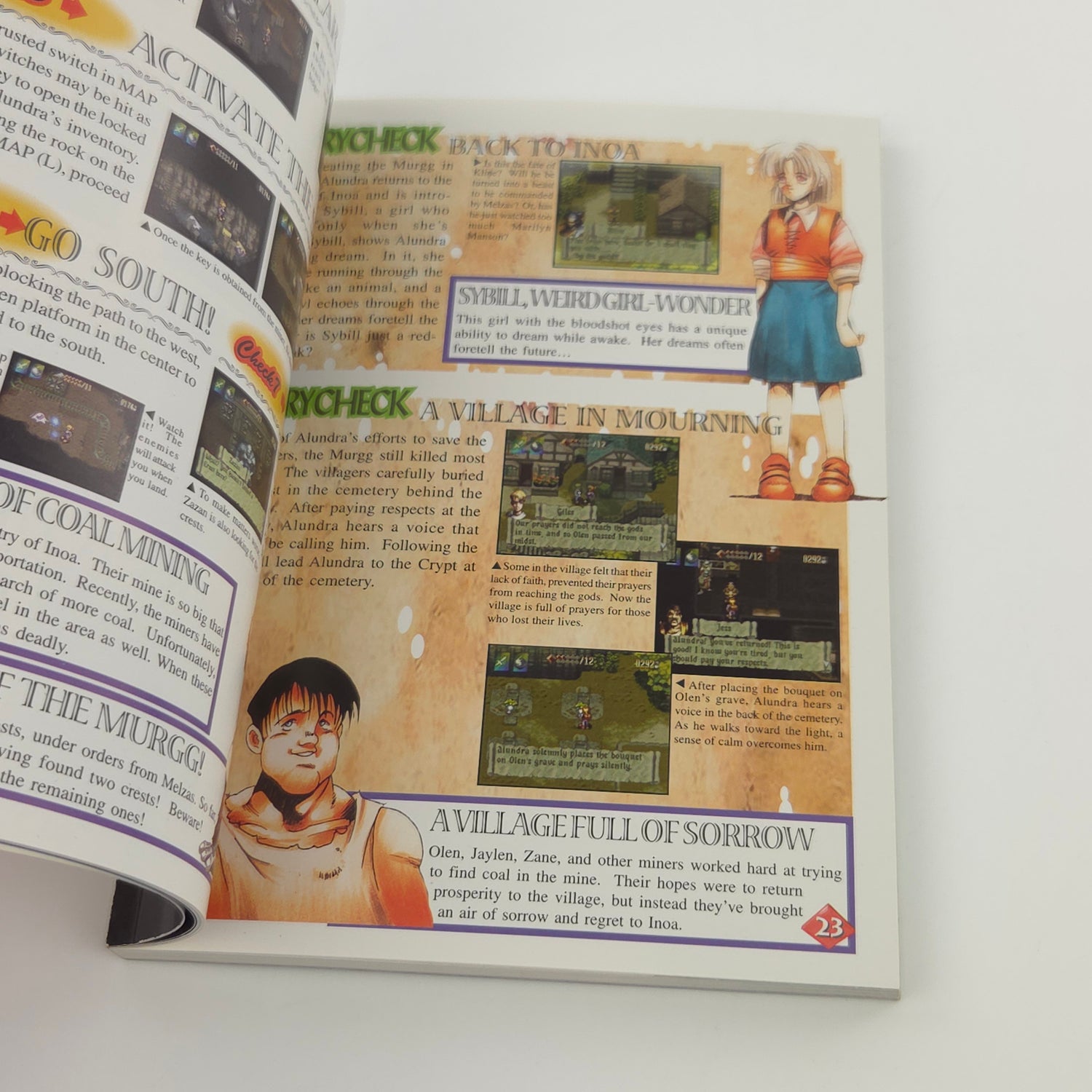 Alundra official Strategy Guide - PS1 Playstation 1 Berater Lösungsbuch