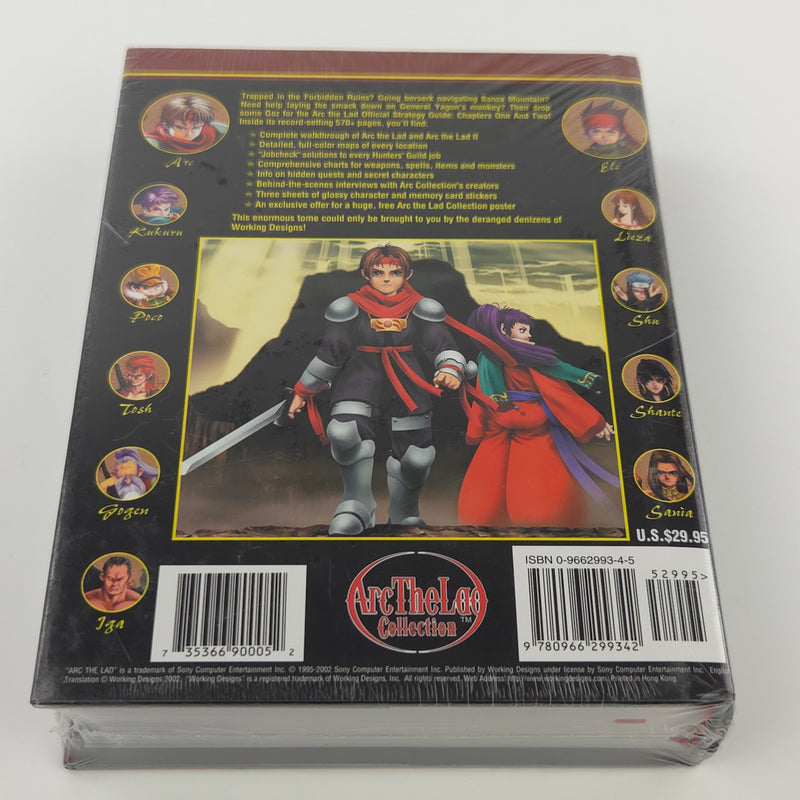 Arc The Lad official Strategy Guide - Playstation PS1 Spieleberater NEU