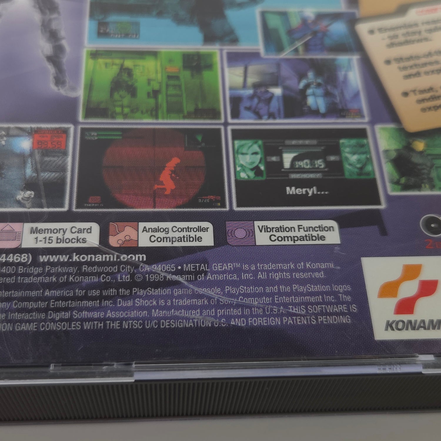 Sony Playstation 1 Spiel : Metal Gear Solid - NTSC-U/C USA / PS1 PSX OVP