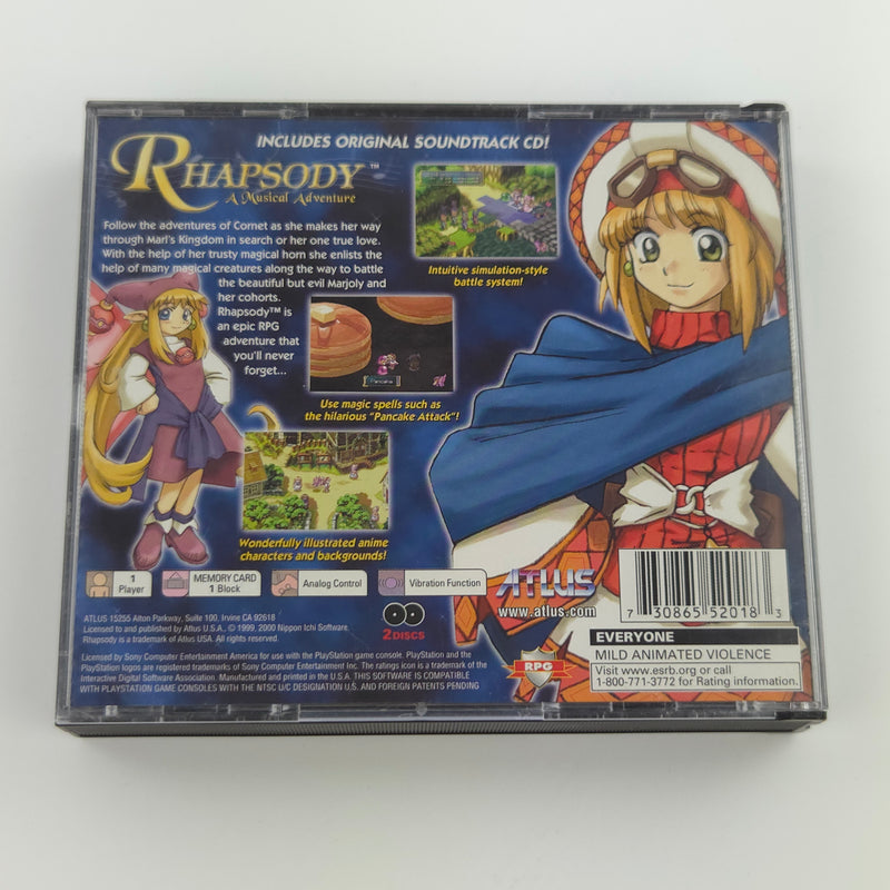 Sony Playstation 1 Spiel : Rhapsody A Musical Adventure - NTSC-U/C USA / PS1 OVP