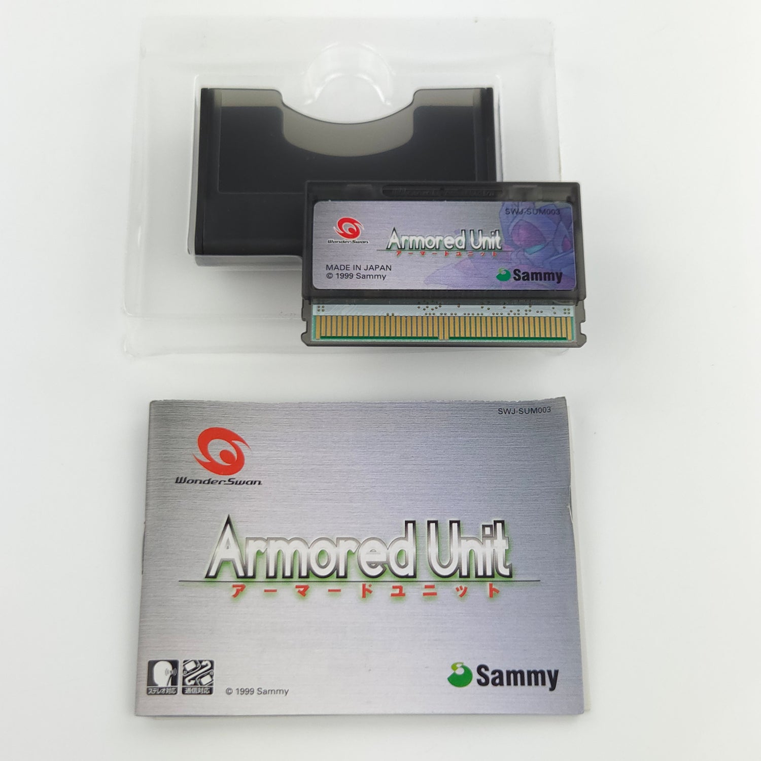 Bandai Wonderswan Spiel : Armored Unit - JAPAN Game Cartridge Anleitung OVP