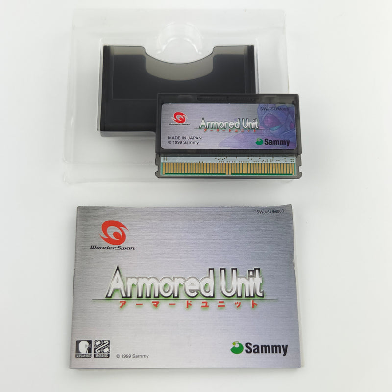 Bandai Wonderswan Spiel : Armored Unit - JAPAN Game Cartridge Anleitung OVP