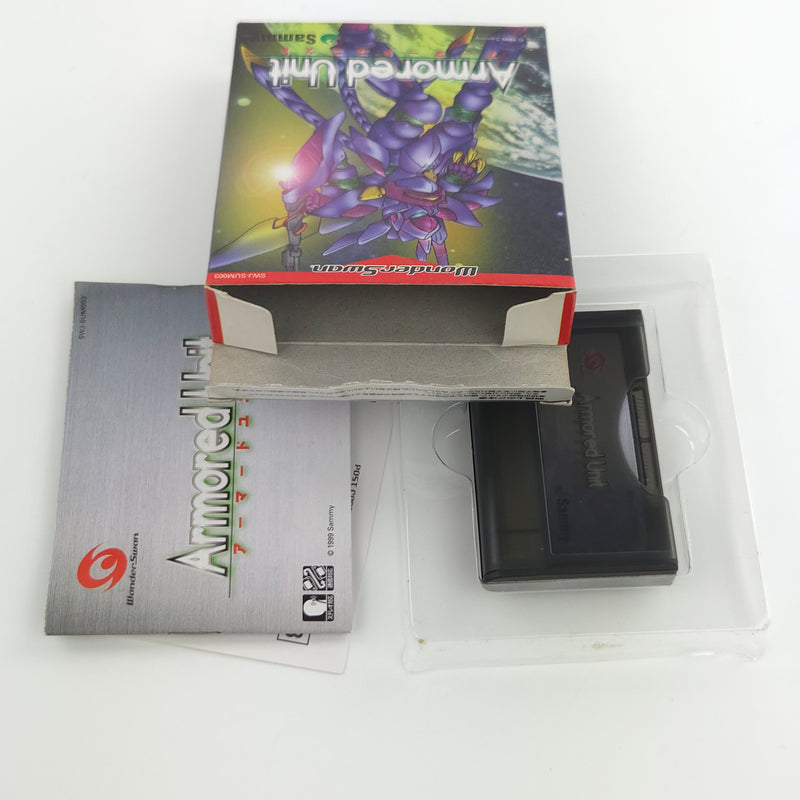 Bandai Wonderswan Spiel : Armored Unit - JAPAN Game Cartridge Anleitung OVP